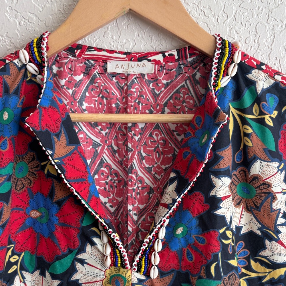 Vibrant Floral and Abstract Women's Tunic - Picture 3 of 6